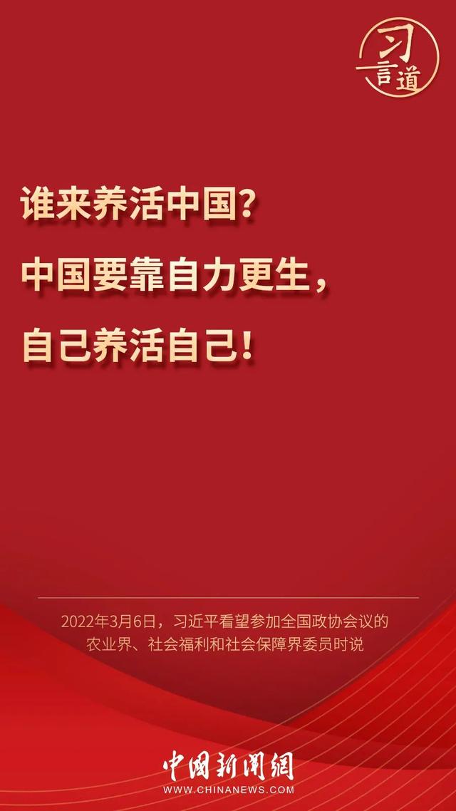 習(xí)言道丨習(xí)近平為何再答“誰來養(yǎng)活中國”？