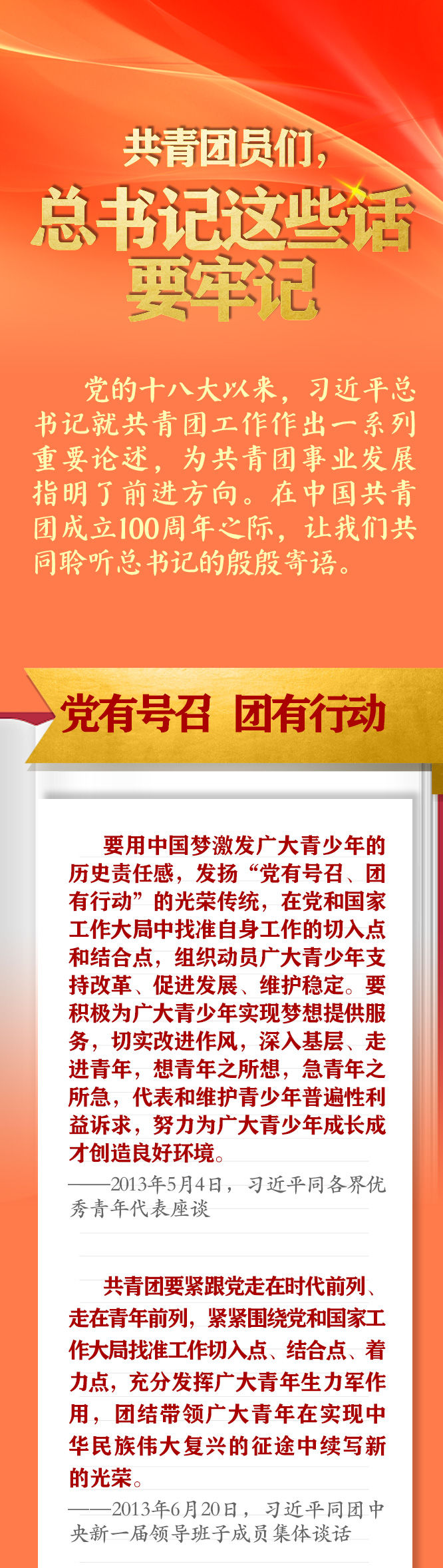 手繪長卷 | 共青團員們，總書記這些話要牢記
