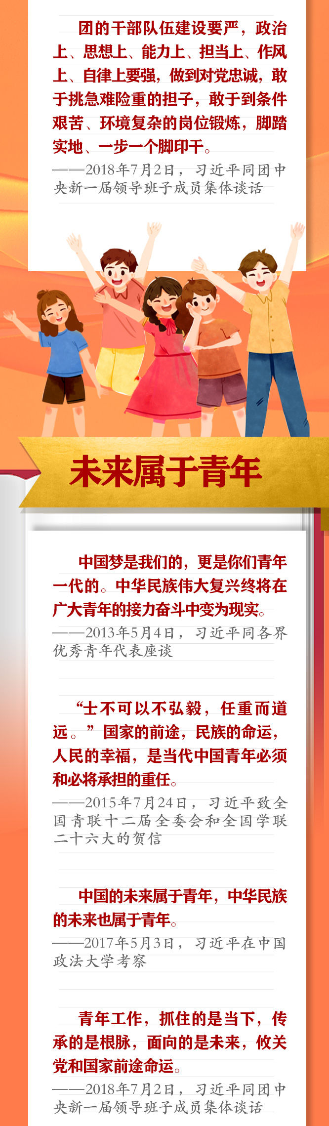 手繪長卷 | 共青團員們，總書記這些話要牢記
