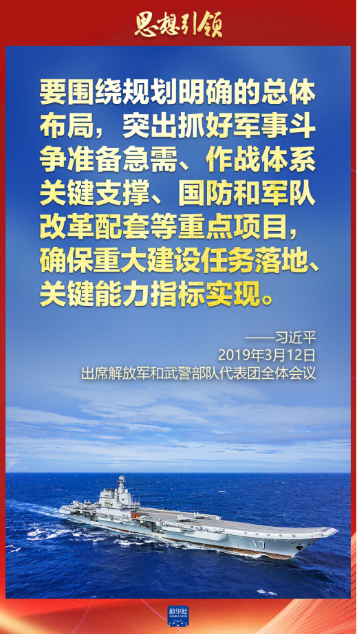 思想引領(lǐng)｜兩會上，習主席這樣談強軍之路