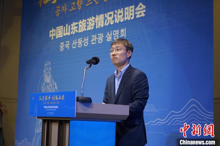 首爾市政府觀光體育局局長(zhǎng)金英渙致辭?！⑿?攝