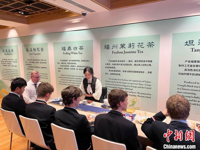 澳大利亞悉尼中學(xué)生參加“茶和天下”雅集文化體驗活動?！☆檿r宏 攝