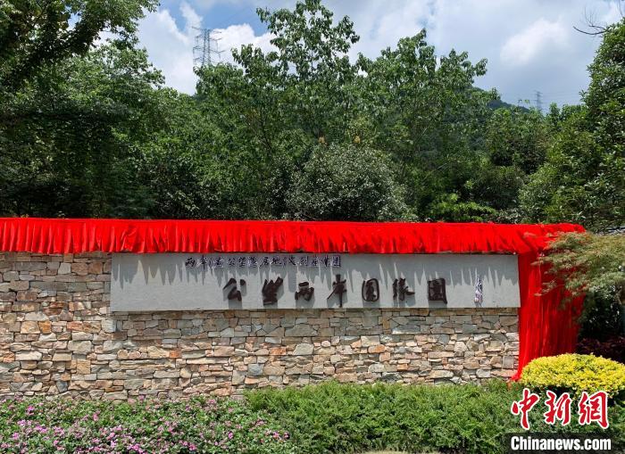 “公望兩岸圓緣園”開園?！」溻?攝