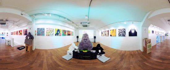 “大衛(wèi)猿”主題展覽現(xiàn)場。（主辦方供圖）