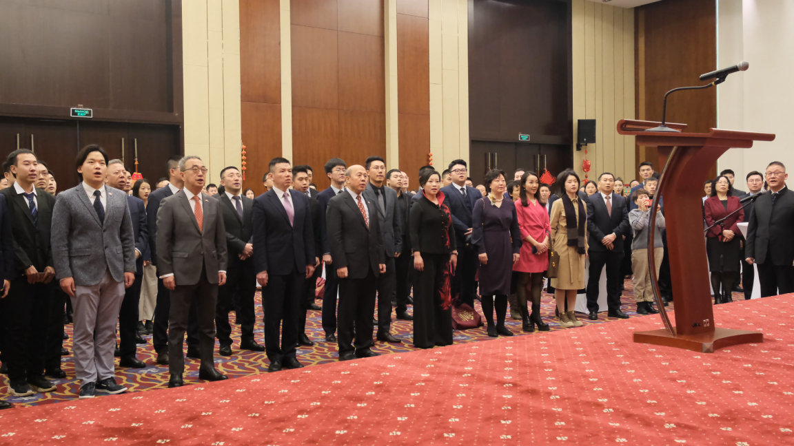 駐白俄羅斯使館2024年新春招待會(huì)現(xiàn)場(chǎng)。 駐白俄羅斯使館供圖