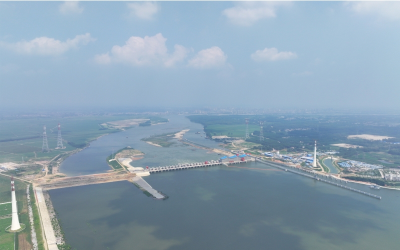 碾盤(pán)山水利水電樞紐工程。湖北省水利廳供圖