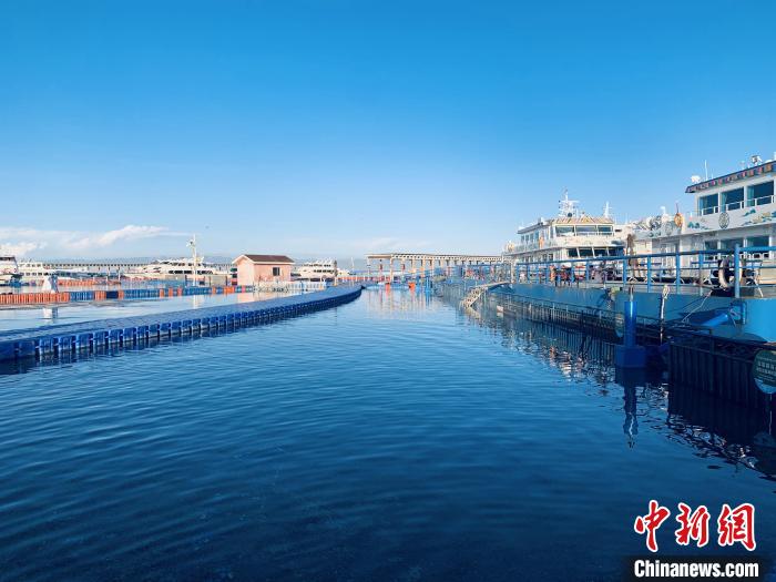 圖為青海湖一角。(資料圖) 張傲 攝