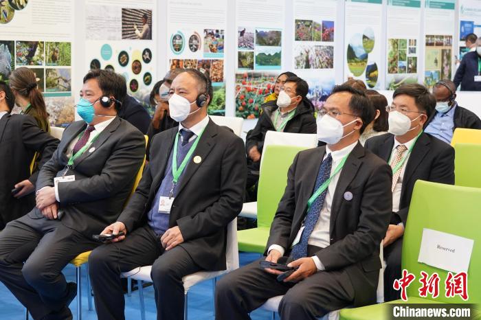 圖為極小種群物種和生物多樣性保護(hù)邊會(huì)現(xiàn)場?！≡颇鲜×謽I(yè)和草原局供圖