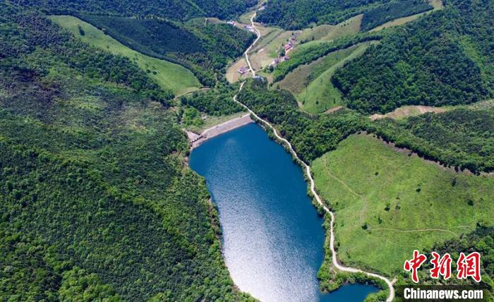 空中俯瞰北山村。洲湖鎮(zhèn)供圖