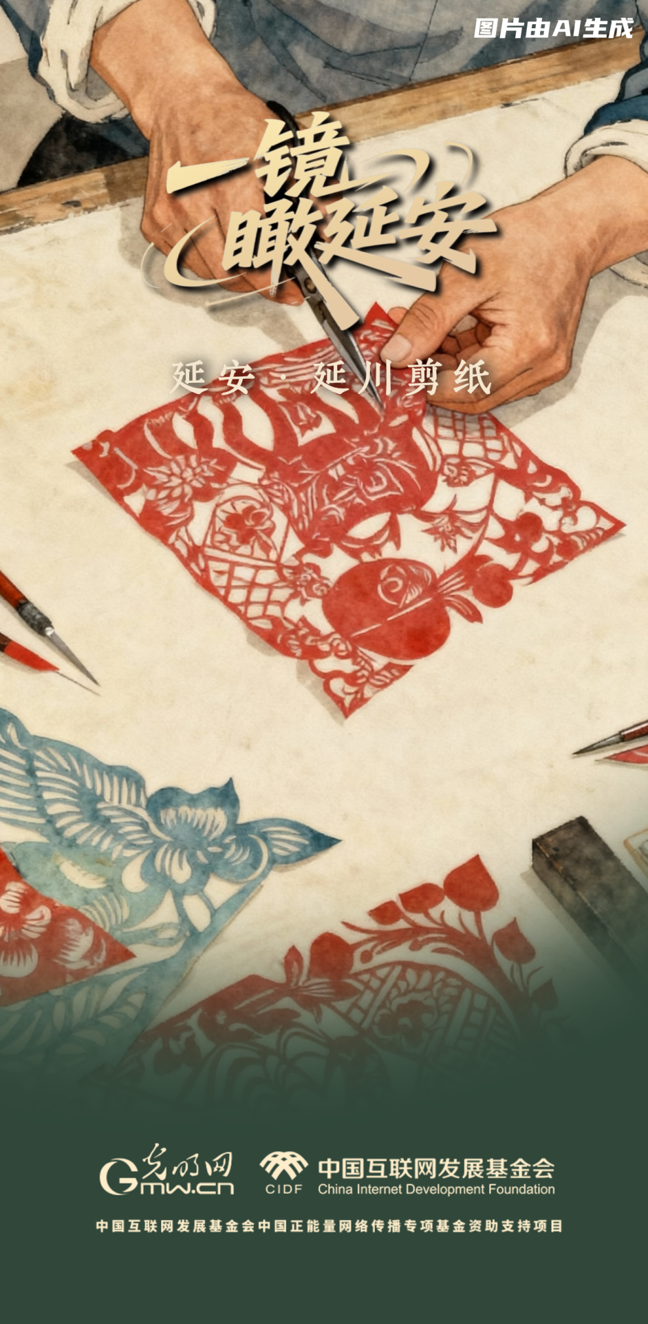 【一鏡瞰延安·AI海報(bào)】跟著這些非遺文化，感受老區(qū)風(fēng)土人情