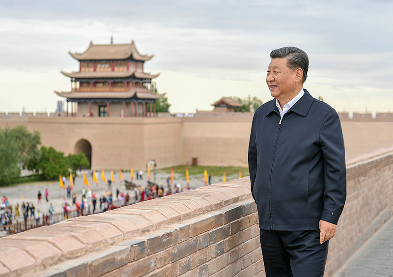 2019年8月20日，習近平總書記來到甘肅嘉峪關關城，登上城樓察看關城整體面貌，聽取河西走廊長城、關隘歷史文化情況介紹。