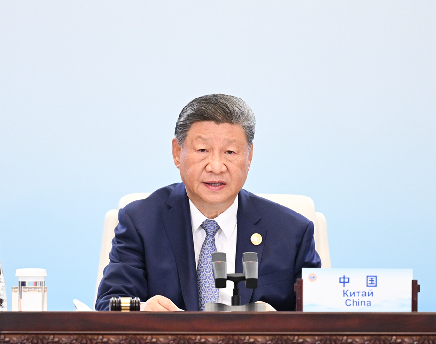 9月1日上午，上海合作組織成員國(guó)元首理事會(huì)第二十五次會(huì)議在天津梅江會(huì)展中心舉行。中國(guó)國(guó)家主席習(xí)近平主持會(huì)議并發(fā)表題為《牢記初心使命　開(kāi)創(chuàng)美好未來(lái)》的重要講話(huà)。