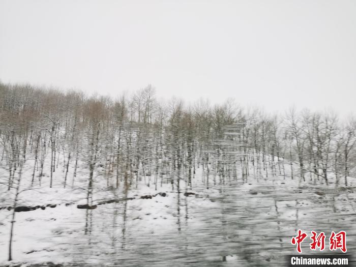 圖為青海青沙山區(qū)域被降雪覆蓋?！?zhí)砀?攝