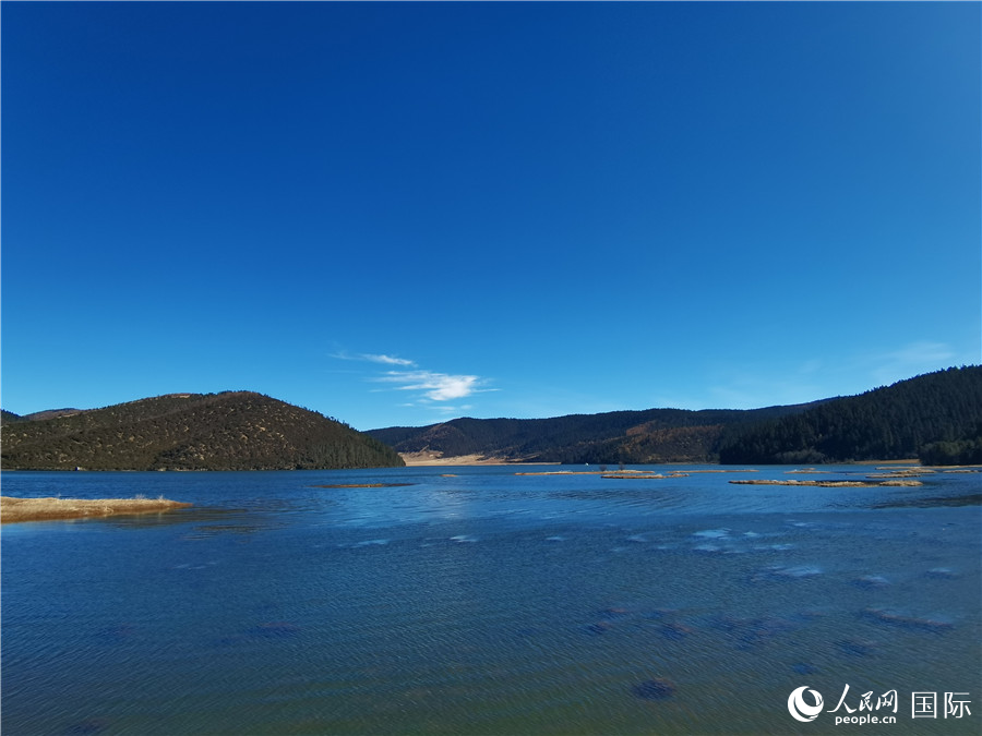 香格里拉國家公園景區(qū)內(nèi)，被譽為“高原仙子”的屬都湖。人民網(wǎng)記者 杜明明攝