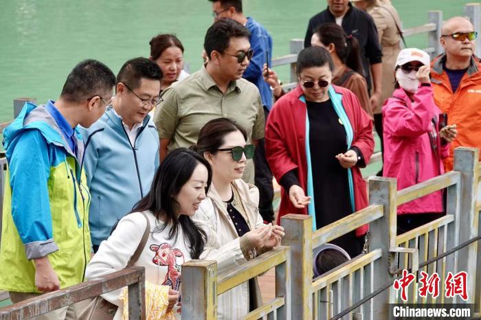 全國新的社會階層人士服務團考察林芝巴河鎮(zhèn)生態(tài)保護項目?！∧岈?shù)┰龉﹫D