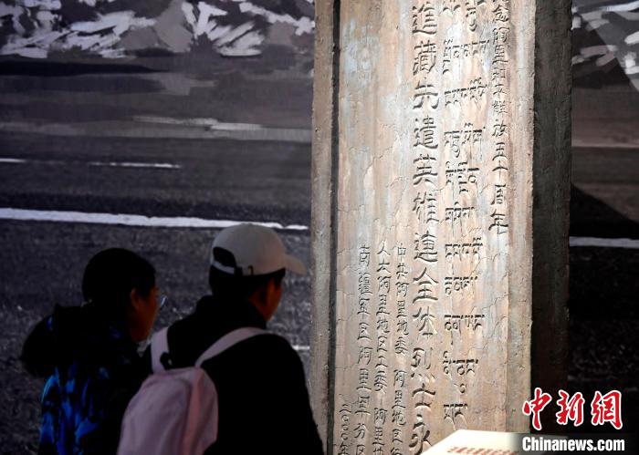 圖為5月18日，觀眾正在欣賞展覽?！±盍?攝