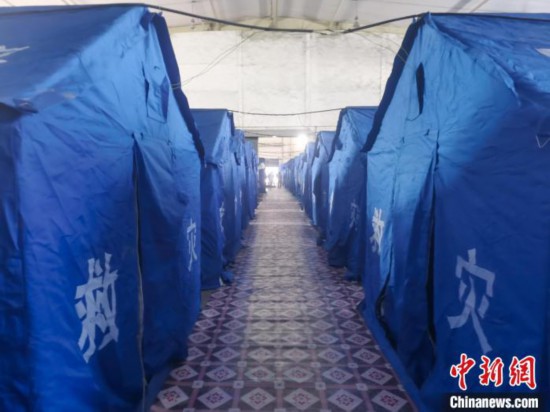 那曲火車站集中健康監(jiān)測點?！≈袊F路青藏集團有限公司拉薩車務段 供圖