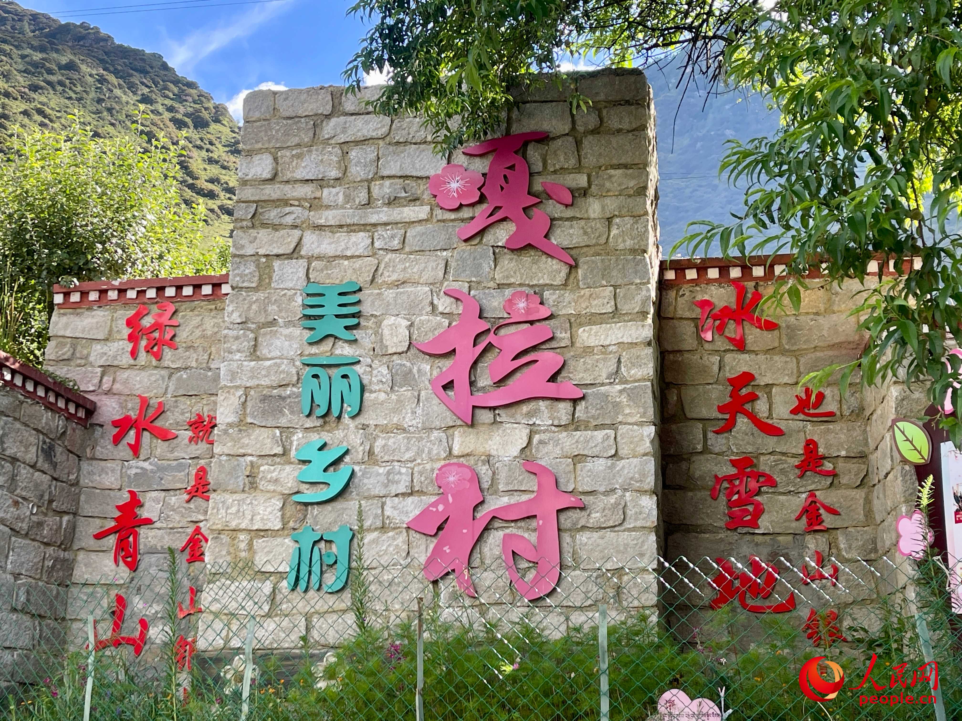 林芝鎮(zhèn)嘎拉村。人民網(wǎng) 周靜圓攝